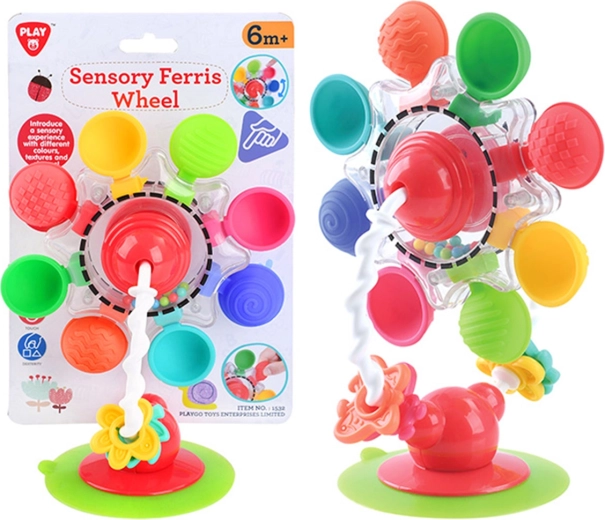 Playgo water mill with suction cup for the bathtub