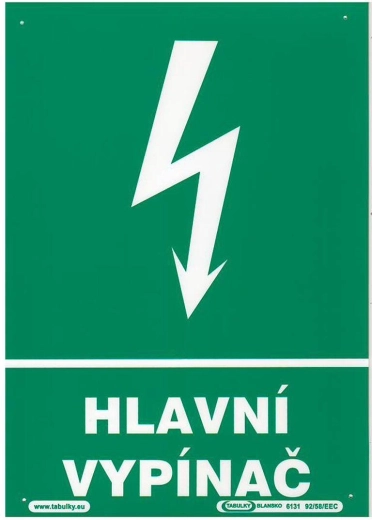 Ohutustahvel – pealüliti A4 plast