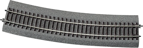Roco Line curved track with bedding