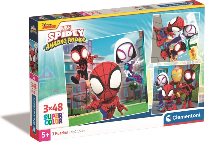 Pusle CLEMENTONI Marvel Spidey ja tema hämmastavad sõbrad 3×48 tükki