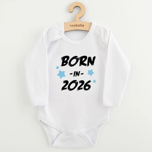 NEW BABY beebibodi trükiga Born in 2026, sinine