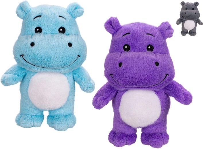Plush Hippo 26 cm (3 color variants) for babies from birth