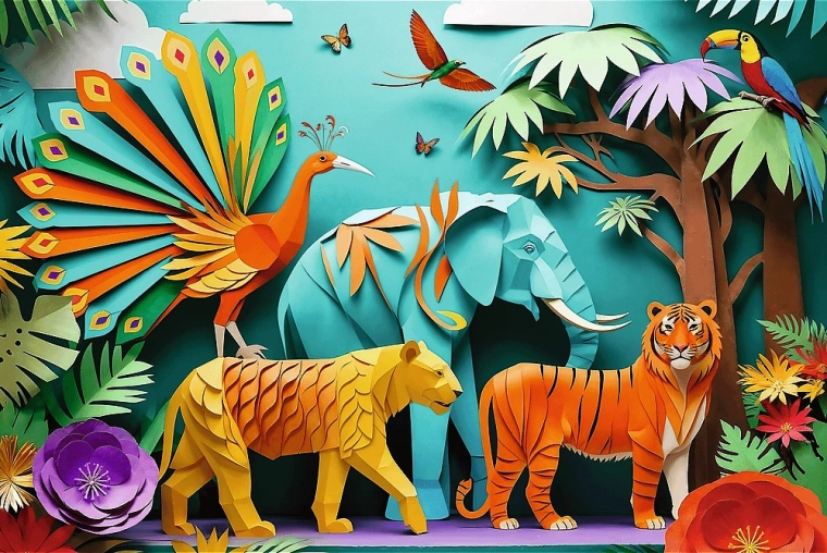Trefl Puzzle Paper Art: Džungel 160 tükki
