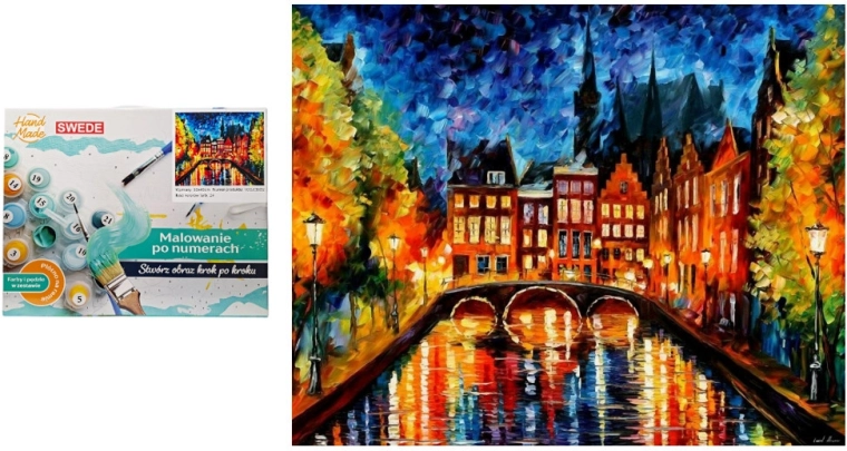 Paint by Numbers City at Night