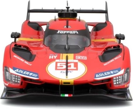 BBURAGO 1:18 FERRARI 499P LMH Red #51 metallist automudel