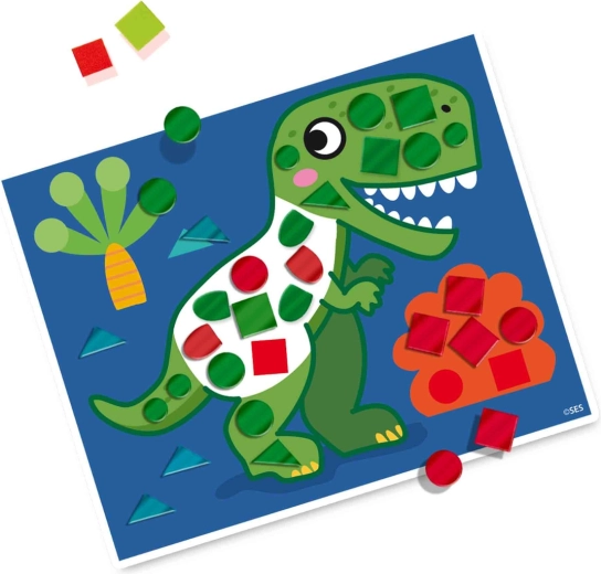 Practicing fine motor skills and working with shapes