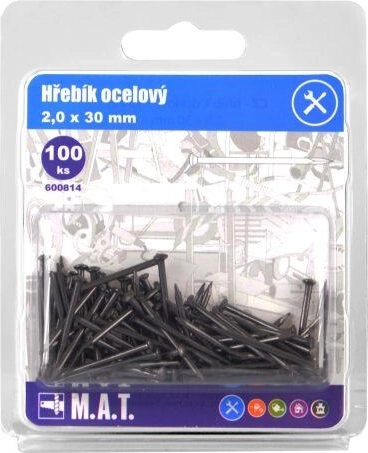 Steel Nails 30 × 2.0 mm, 100 pcs