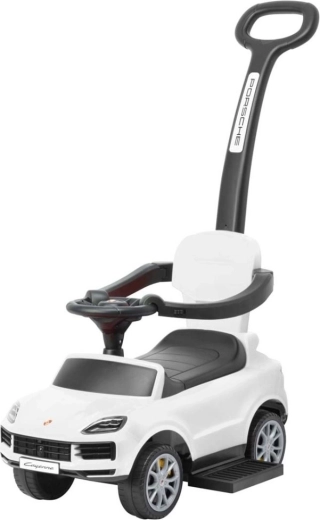 Milly Mally ride-on with parent push handle Porsche Cayenne white
