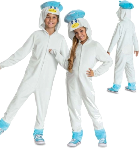 Laste kostüüm POKEMON Quaxly kigurumi kapuutsiga 127–136 cm (7–8 a)