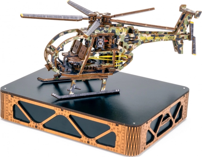 Puidust 3D pusle – helikopteri mehaaniline mudel (limitväljaanne)