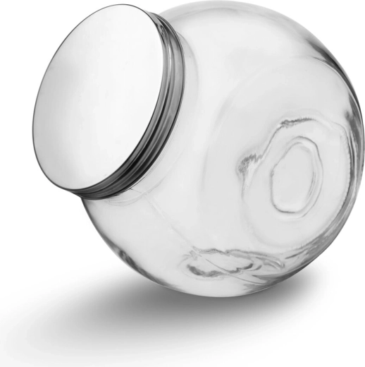 Klaasist purk roostevabast terasest kaanega 0,5 l