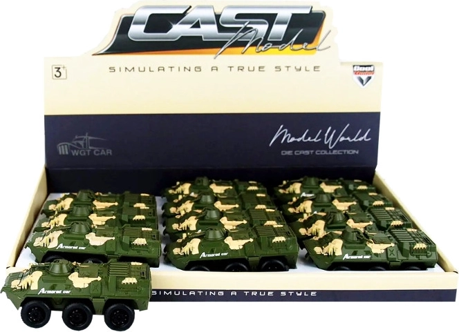 Metal Military Combat Vehicle with Pull-Back Drive