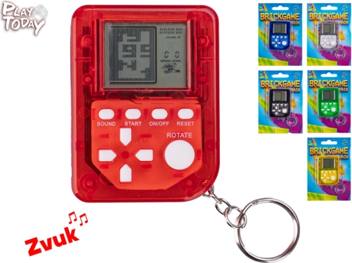 Mini Brickgame võtmehoidja Play Today – retro taskumängukonsool