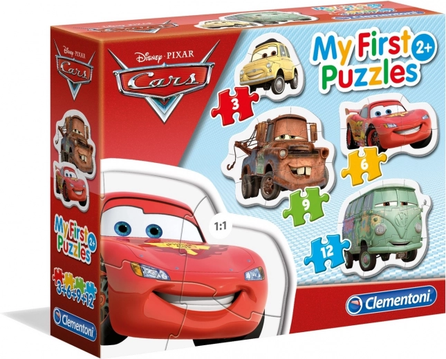Clementoni minu esimene pusle Autod 4‑ühes (3, 6, 9, 12 tükki)