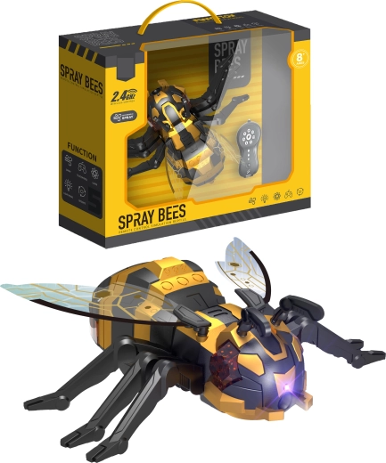 R/C robotmesilane Spray Bees veeu efektse udu, programmeerimise ja LED-valgustusega