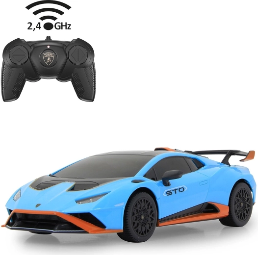 RC Lamborghini Huracán STO car, 1:24 scale, blue