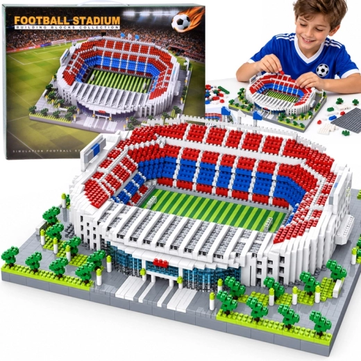 Football Stadium Construction Set, 2748 Pieces