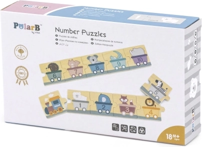 Puust numbritega pusle PolarB Montessori