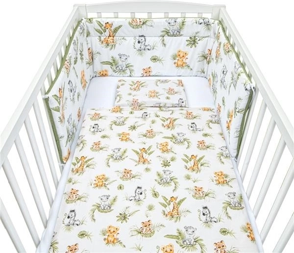 3-osaline beebide voodipesukomplekt New Baby Jungle 100×135 cm