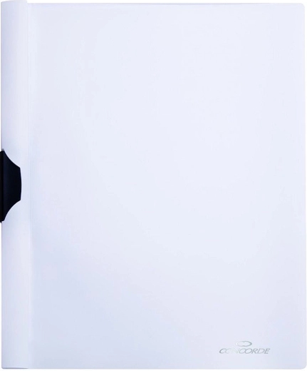 A4 File Folder with Side Clip CONCORDE, White