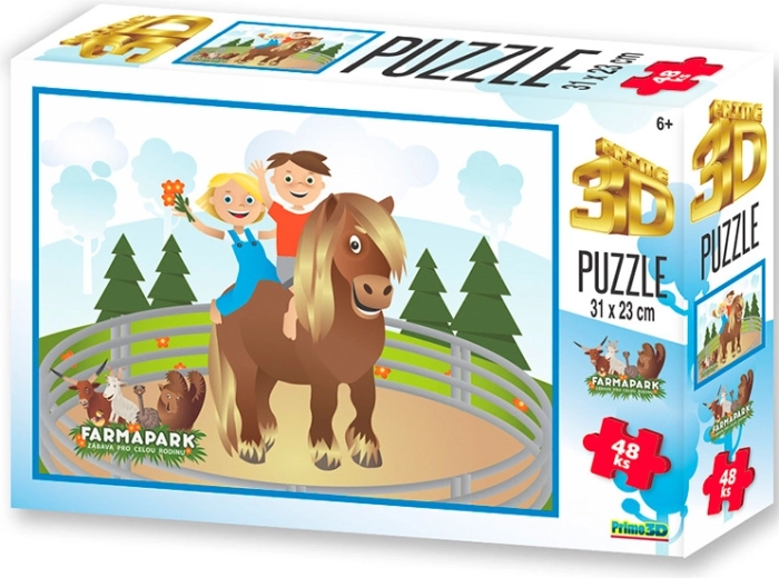 3D pusle Farmaparki poni 48 tükki