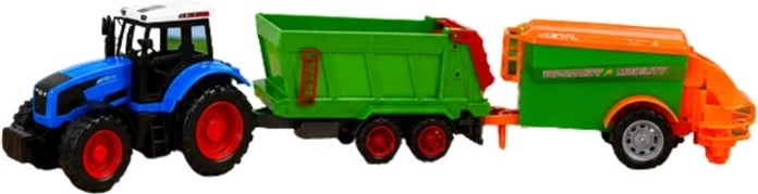 Traktor põllumajandusmasinatega