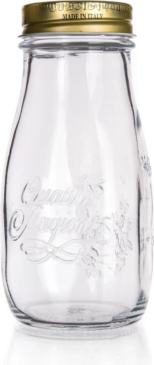 Klaaspudel kaanega 400 ml Quattro Stagioni