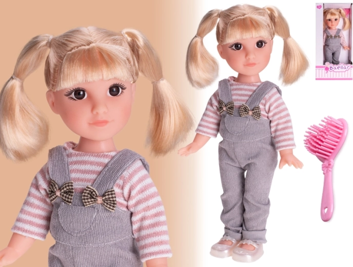 Moodne nukk pikkade blondide juustega 30 cm