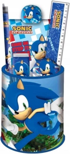 Seitsmeosaline kirjutuskomplekt Sonic