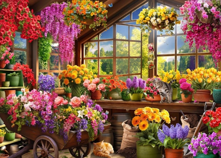 Bluebird puzzle Greenhouse 500 pieces