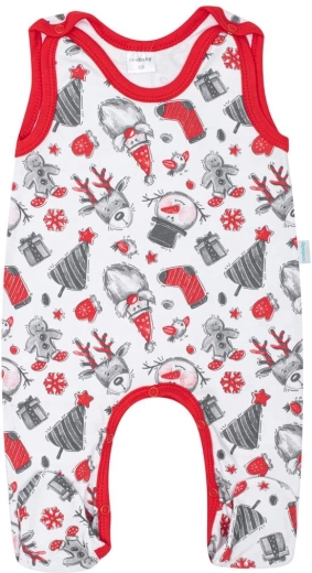 Baby cotton footed romper NEW BABY Christmas