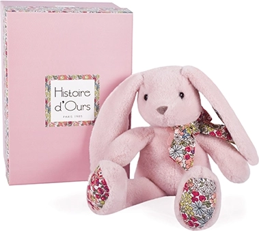 Plüüsist roosa jänku 25 cm – Histoire d'Ours