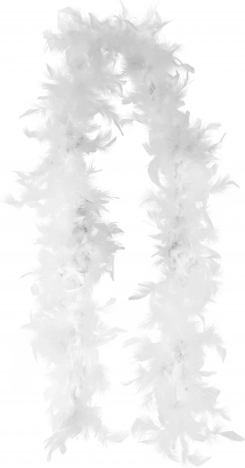 White boa with feathers 2 meters