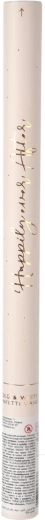 Gold and white confetti popper 35 cm