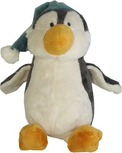 Plüüsist pingviin talvemütsiga