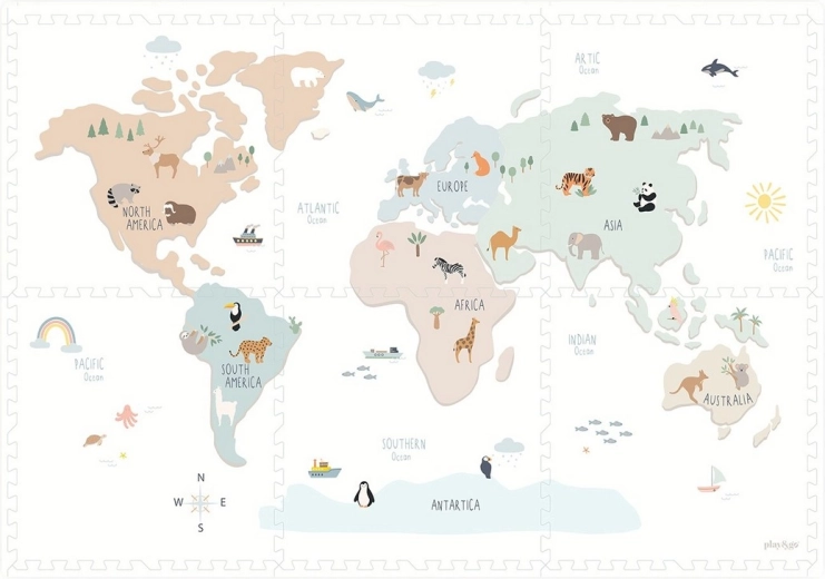 World map for fun exploration