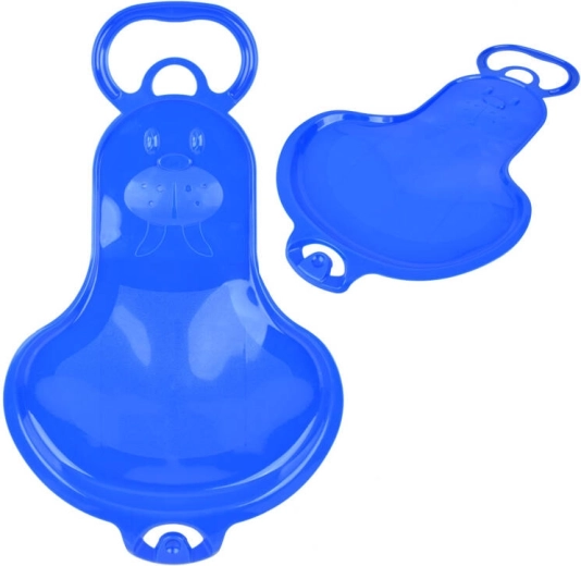 Plastic Children's Sled for Snow with Handle