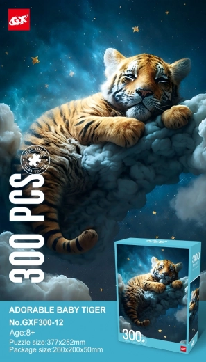 Pusle 300 tükki – tiigripoeg pilvedes