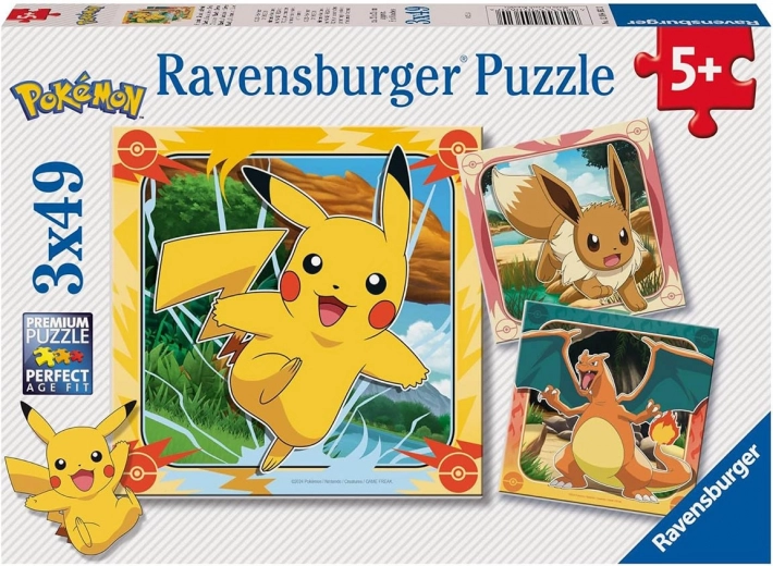 Pokémon pusle 3×49 tükki RAVENSBURGER