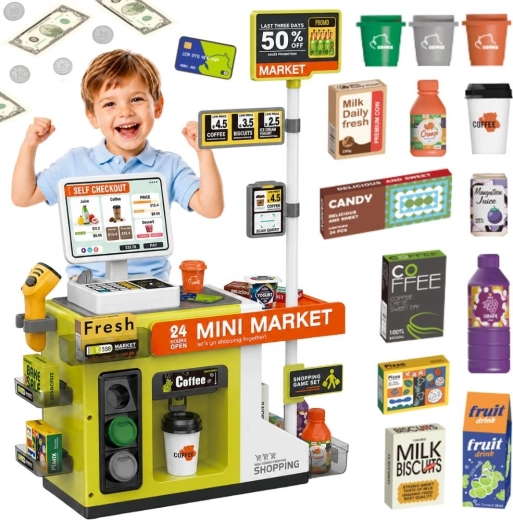 Woopie laste iseteeninduskassa mini market kohvikuga - 1 tk