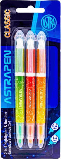 Astra 2in1 Classic markerid, komplekt 3 tk