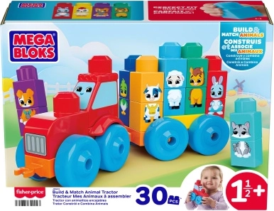 Mega Bloks traktor loomadega