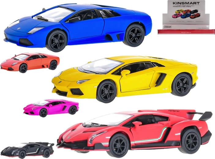Kinsmart Lamborghini metal car model 1:36 with pull-back and opening doors