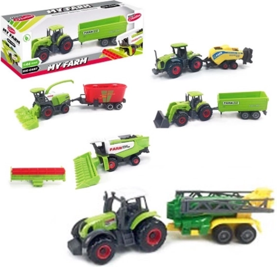 Traktor Minu farm 1:64 metallist ja plastist mudel
