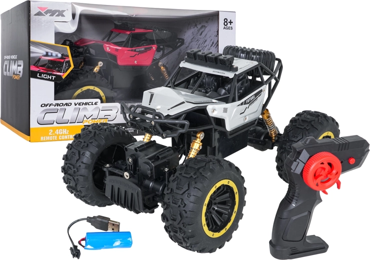 Climb Power RC crawler 1:18 silver
