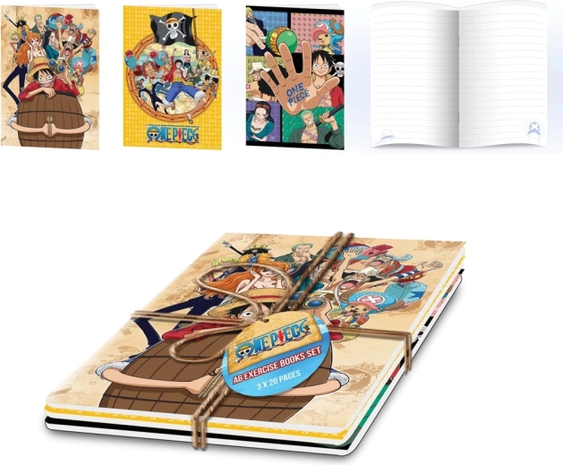 One Piece’i märkmike komplekt A5 (3 tk)