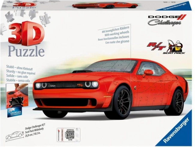 Ravensburgeri 3D pusle DODGE CHALLENGER R/T Scat Pack Widebody 145 tükki