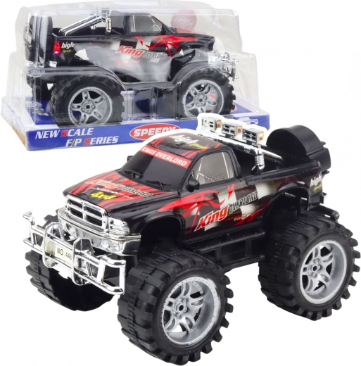 Maastikuauto King tagaveoga, punane-must, 27 cm