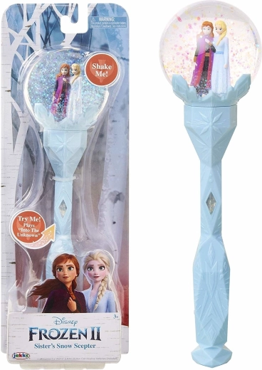 Frozen II musical snow wand with snow globe