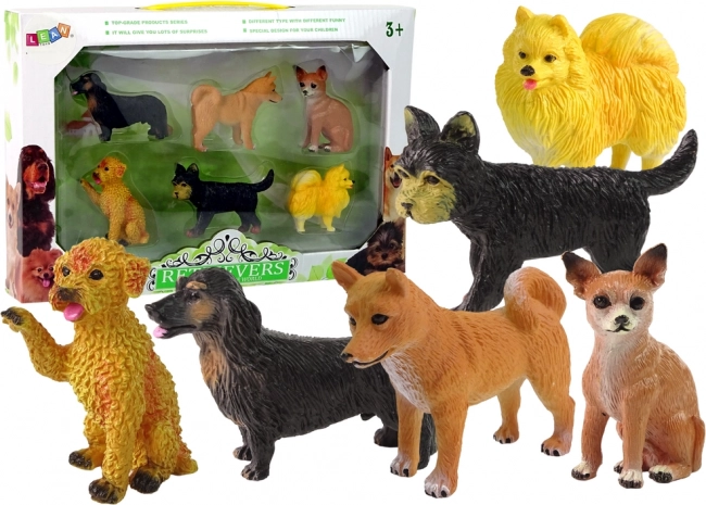 Komplekt 6 koeratõu figuuriga Famous Dog of the World
